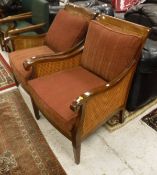 WITHDRAWN:A pair of modern bergere armchairs