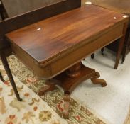 A Victorian mahogany tea table,