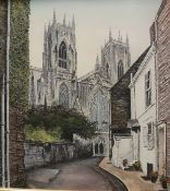 N V TAYLOR "York Minster", oil on board, signed and dated lower right,