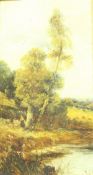 JOHN HOWARD HALE RBA (1863-1955) "landscapes with distant views", a pair, oil on board,