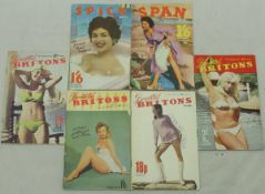 A collection of over 290 vintage glamour magazines 1950's-1970's including "Beautiful Britons",