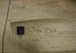 A large multi-page handwritten Indenture dated 1951 relating to Barron de L'Isle and Dudley