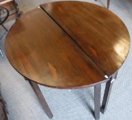 A pair of 19th Century rosewood 'D' end dining table end sections CONDITION REPORTS