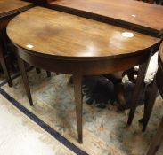 A 19th Century mahogany D-end side table,