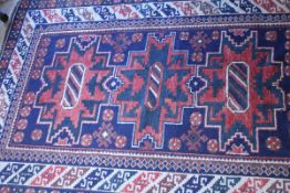 A Turkish rug of Lesghi design,