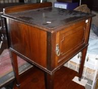 A mahogany pot cupboard,