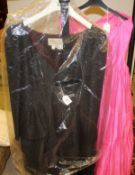 A Bellville Sassoon black silk evening dress,