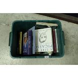 Two boxes containing various reference books on antiques, art, architecture, etc,