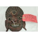 A 19th Century Indian Bhairab religious mask of Shiva