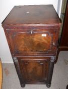 An early 19th Century mahogany sideboard pedestal (converted to cabinet)