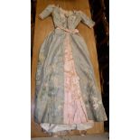 A circa 1900 silk two piece ladies day dress,