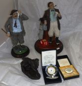 A Dennis Fairweather collection figure of "The 19th Hole", limited edition No'd.