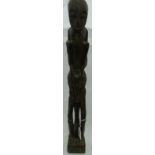 An African carved wooden totem figure