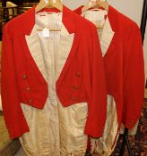 Two hunt evening tailcoats,