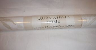 Two boxes of Laura Ashley "Tenby" natural wallpaper