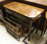 A circa 1920 George III style mahogany tea table,