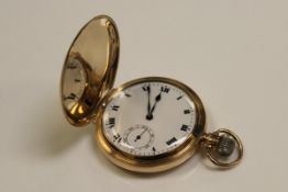 A Rolex Extra Prima 9 carat gold cased pocket watch,