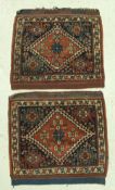 A pair of Afsher tribal rugs,