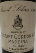 One bottle Sercial Solera 1860 shipped by Cossart Gordon and Co. Madiera est.