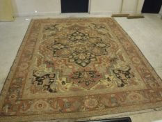 A Heriz design Soumac carpet,