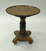 A 19th Century rosewood and mahogany occasional table,