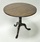 A George III Padouk wood tea table,