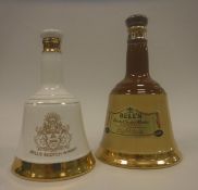 A Bells Scotch Whisky bell-shaped commemorative porcelain decanter to celebrate The Birth of Prince