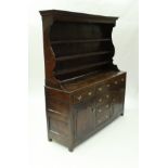 An 18th Century oak dresser,