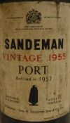 One bottle Sandeman Vintage 1955 Port,