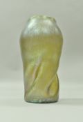 A large Loetz iridescent lustreware vase attributed to Candia Papillon unmarked 31 cm high