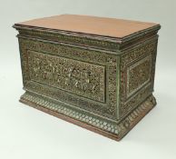 A 19th Century Burmese carved and painted chest/altar table,