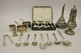 A set of twelve George V silver coffee spoons of plain form (by William Suckling Limited,