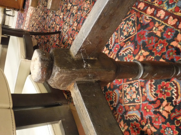 A 17th Century and later joined oak stool, - Image 12 of 13