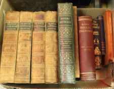 Two boxes of books to include four volumes of The English Illustrated Magazine 1883-1887 etc.