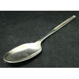 A George II silver campaign marrow scoop spoon (London 1744 makers mark rubbed) 1.