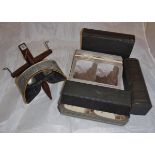 A hand-held stereoscope by Underwood & Underwood,