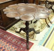 A 19th Century mahogany supper table,