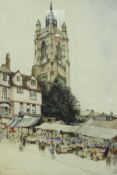 GORDON MITCHELL FORSYTH (1879 - 1952) "The tower of St, Peter Mancroft, Norwich",