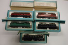 A collection of five various Märklin H0 gauge electric locomotives (3037, 3038, 3039,