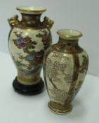 A Japanese Meiji Period Satsuma ware vase,