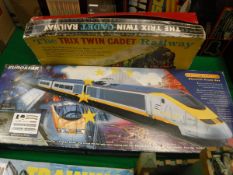 A Hornby Railways Eurostar electric trainset boxed,