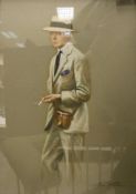 CECIL CUTLER (1886-1934) "Edward Prince of Wales (later Edward VIII) in suit with binoculars and