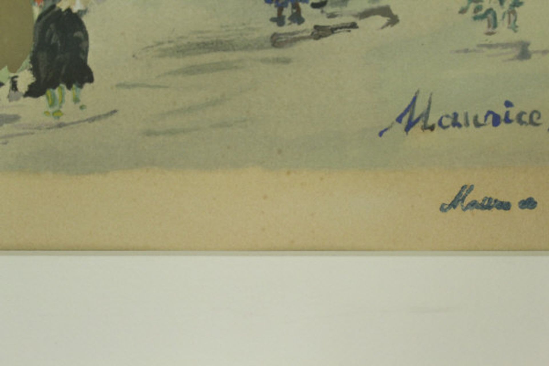 AFTER MAURICE UTRILLO (1883-1955) "Blanchisserie de la Bastille", pochoir lithograph, - Image 9 of 9