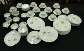 A Royal Doulton "Tumbling Leaves" dinner service,