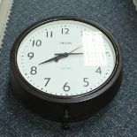 A Smiths Sectric bakelite cased double-sided factory or station clock