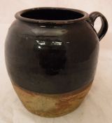 An 18th Century lead glazed blackware jug possibly Shropshire circa 1780