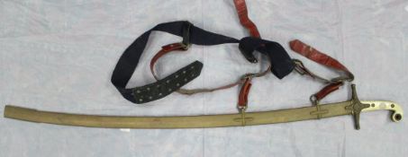 An early 20th Century officer's Mameluke hilted dress sword by "Manton & Co.