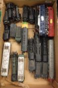 A collection of three Märklin H0 gauge electric locomotives and tenders,