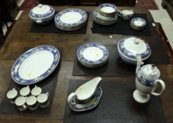 A Wedgwood "Blue Siam" coffee and dinner service of six place settings to include coffee pot,