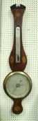 A 19th Century mahogany and inlaid cased barometer,